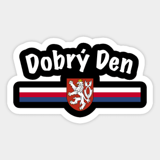 Dobry Den Czech Republic Heritage Sticker